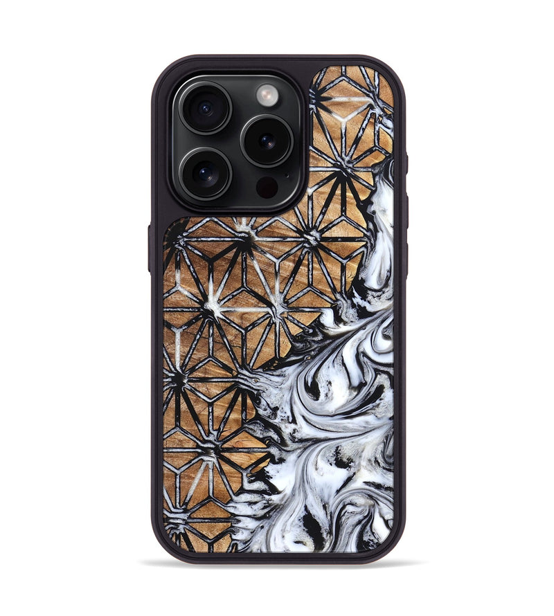 iPhone 15 Pro Wood Phone Case - Mariam (Pattern, 831924)