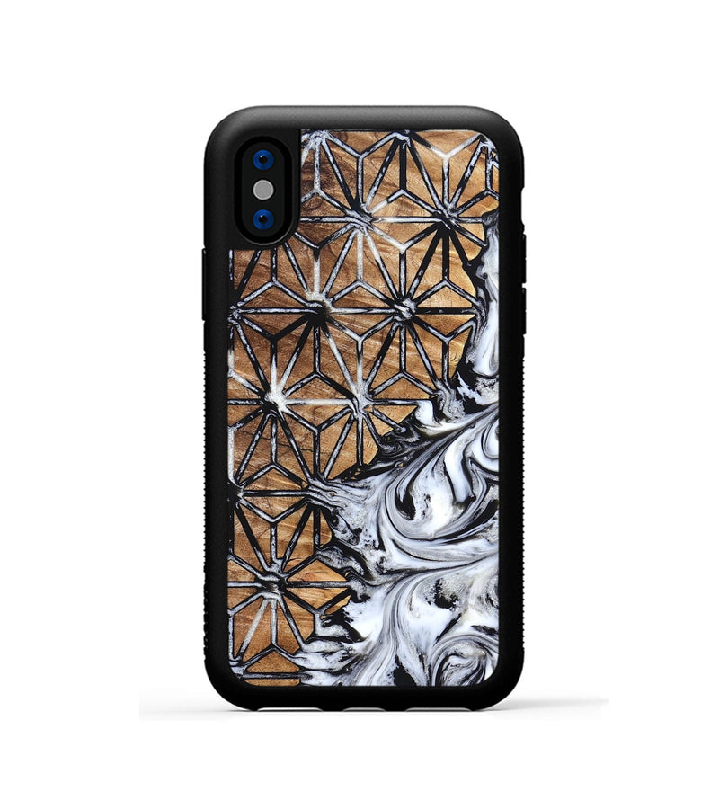 iPhone Xs Wood Phone Case - Mariam (Pattern, 831924)