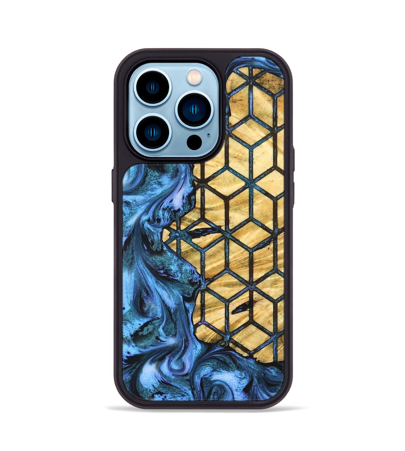 iPhone 14 Pro Wood Phone Case - Theresa (Pattern, 831925)