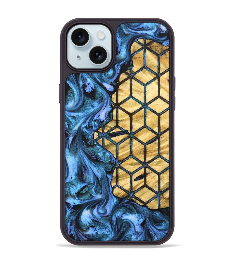 iPhone 15 Plus Wood Phone Case - Theresa (Pattern, 831925)