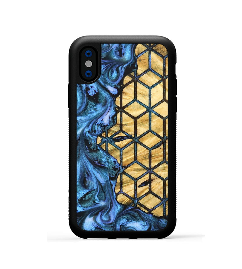 iPhone Xs Wood Phone Case - Theresa (Pattern, 831925)
