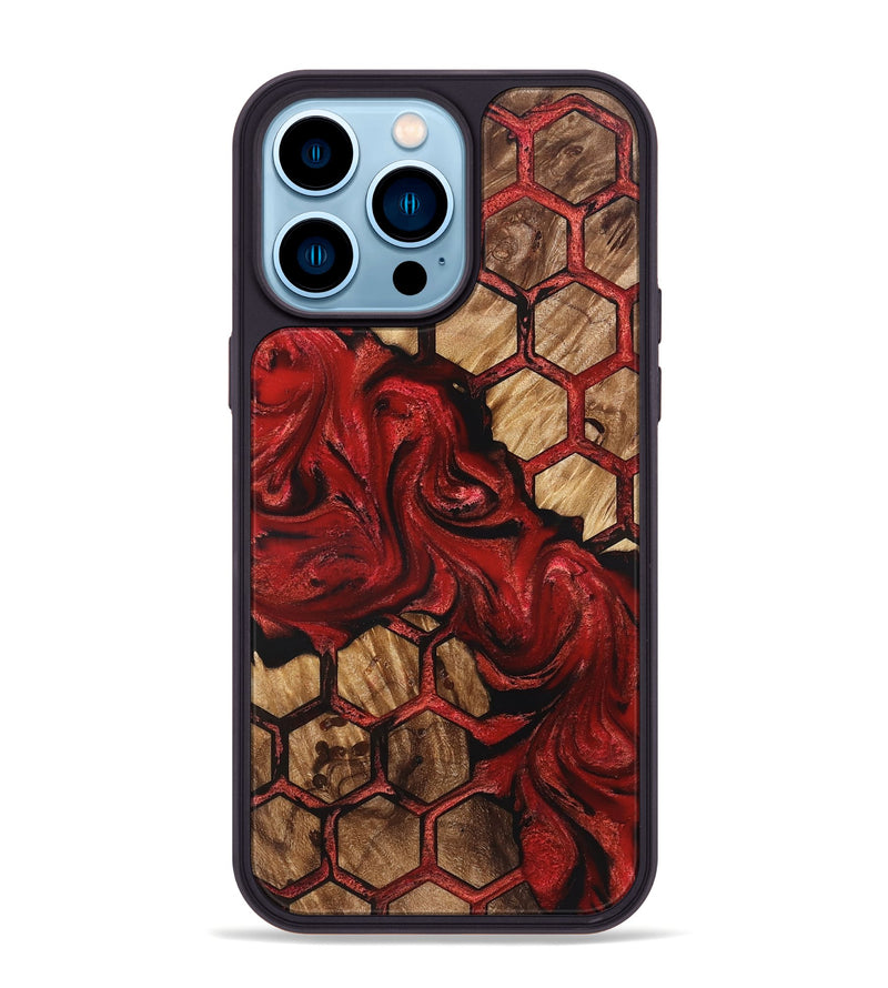 iPhone 14 Pro Max Wood Phone Case - Jettie (Pattern, 831926)