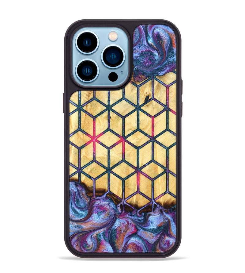 iPhone 14 Pro Max Wood Phone Case - Aila (Pattern, 831932)