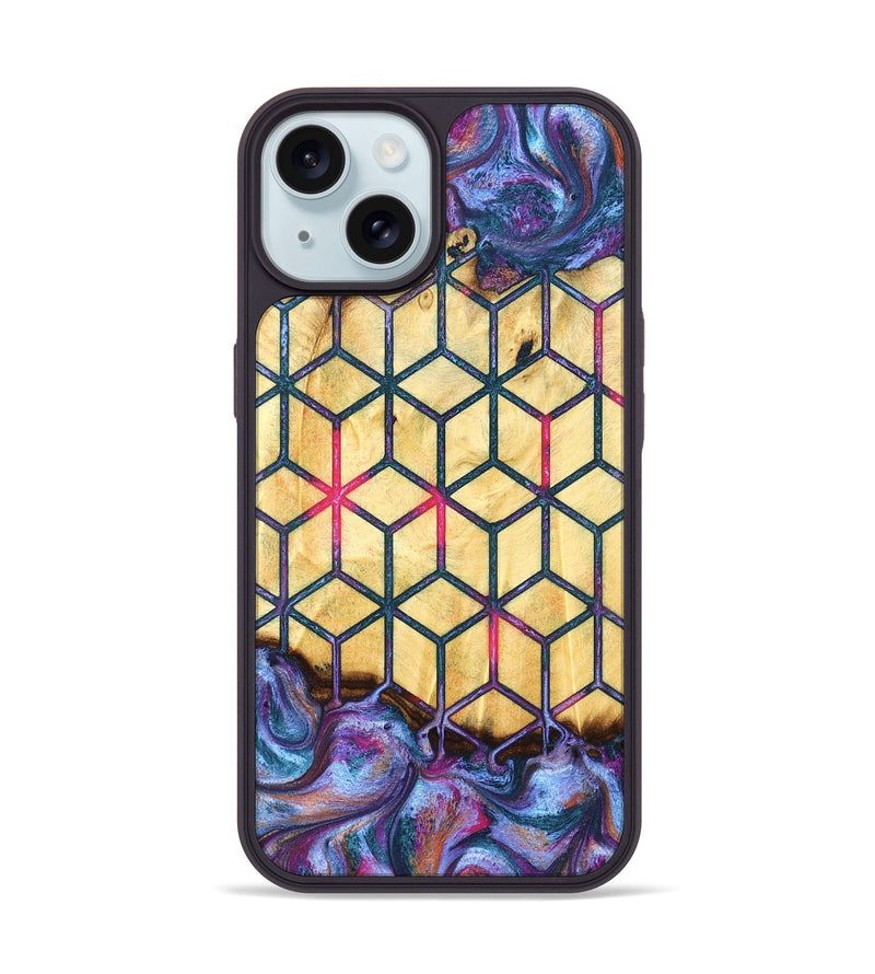 iPhone 15 Wood Phone Case - Aila (Pattern, 831932)
