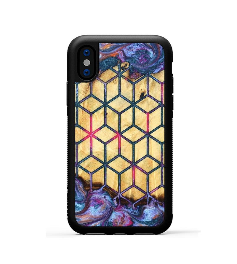 iPhone Xs Wood Phone Case - Aila (Pattern, 831932)