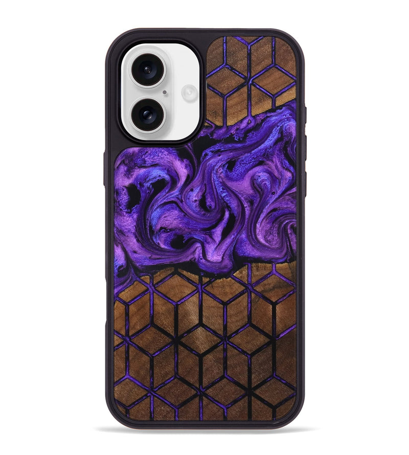 iPhone 16 Plus Wood Phone Case - Maleah (Pattern, 831933)