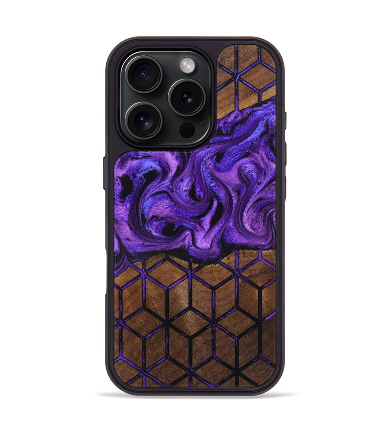 iPhone 16 Pro Wood Phone Case - Maleah (Pattern, 831933)