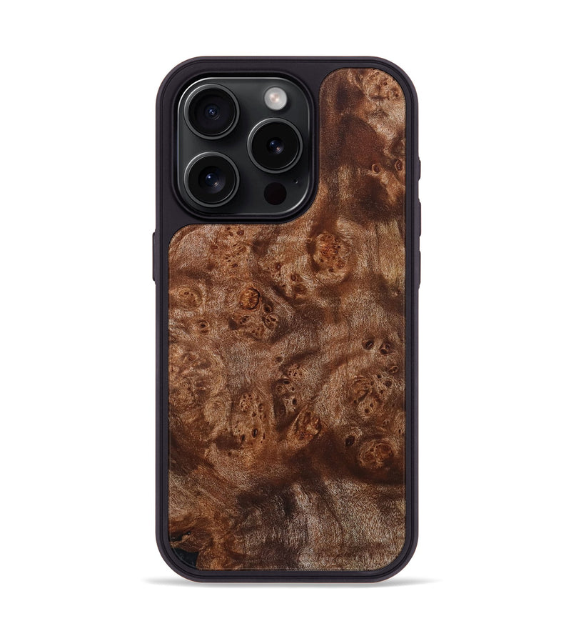 iPhone 15 Pro Wood Phone Case - Norris (Wood Burl, 831936)