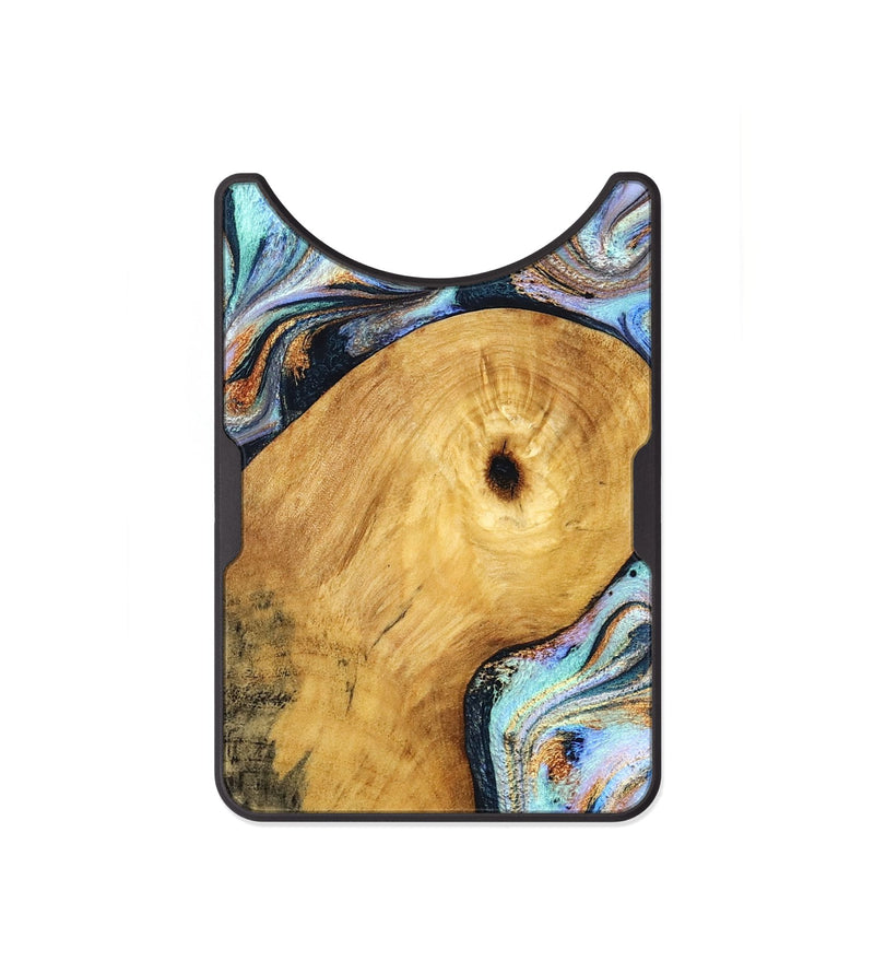 Alloy Wood Wallet - Henley (Teal & Gold, 831938)