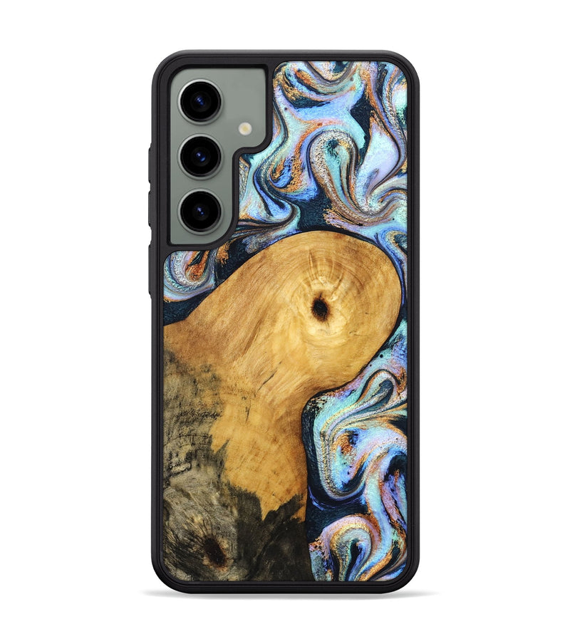 Galaxy S24 Plus Wood Phone Case - Henley (Teal & Gold, 831938)