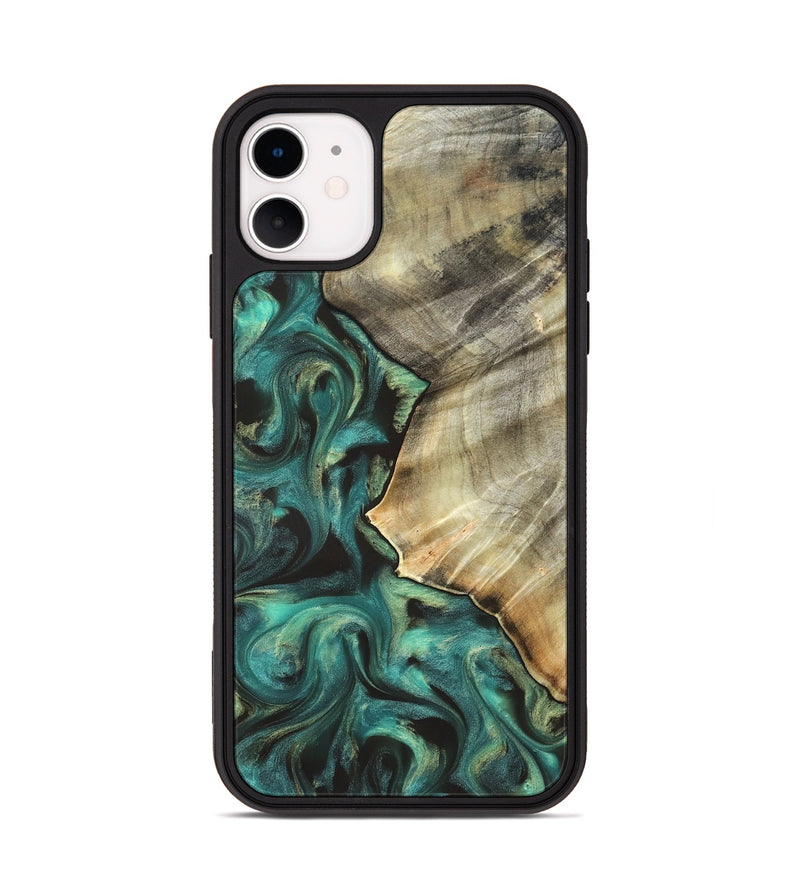 iPhone 11 Wood Phone Case - Kobe (Green, 831940)
