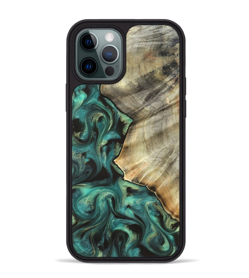 iPhone 12 Pro Max Wood Phone Case - Kobe (Green, 831940)