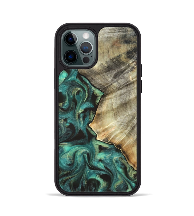 iPhone 12 Pro Wood Phone Case - Kobe (Green, 831940)