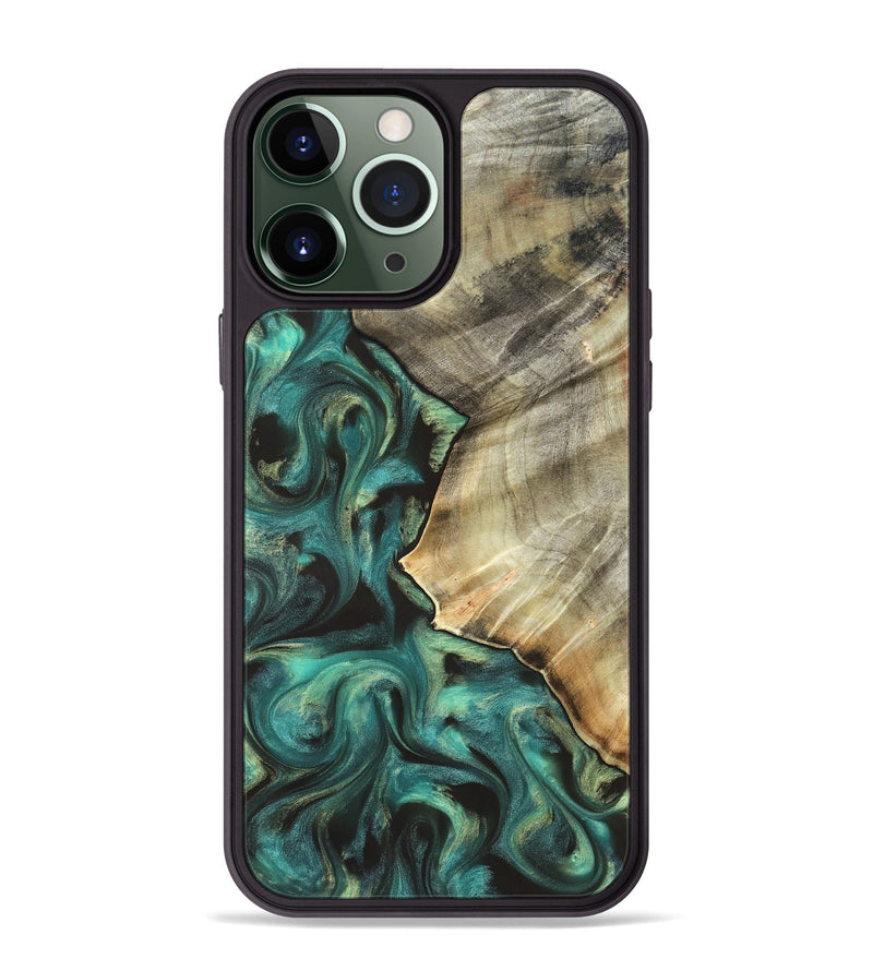 iPhone 13 Pro Max Wood Phone Case - Kobe (Green, 831940)