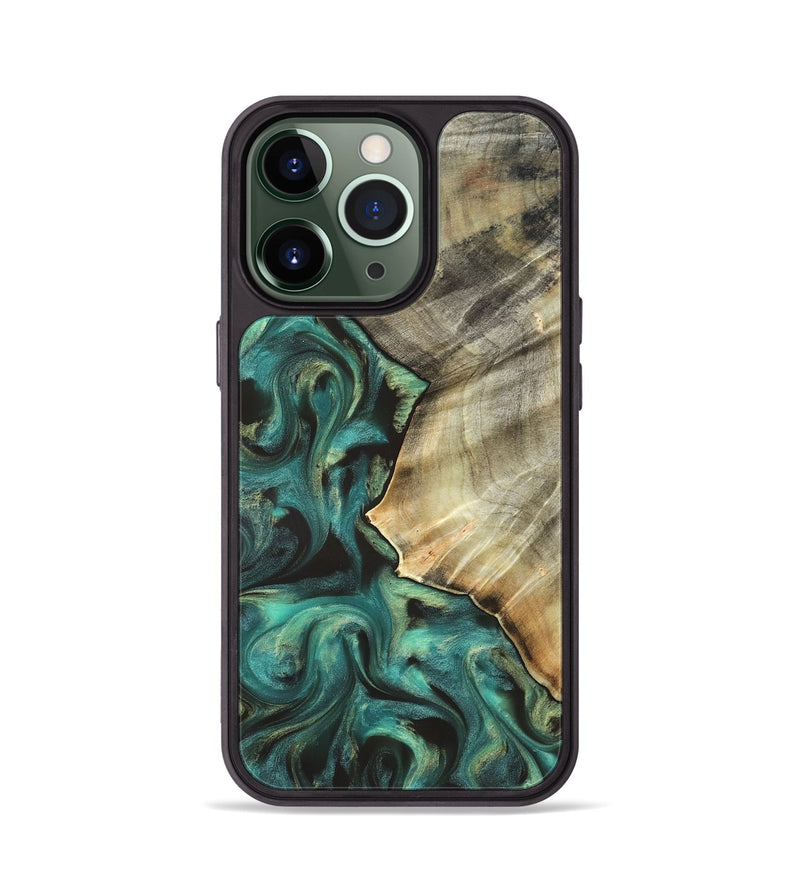 iPhone 13 Pro Wood Phone Case - Kobe (Green, 831940)