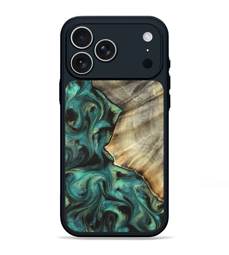 iPhone 17 Pro Max Wood Phone Case - Kobe (Green, 831940)