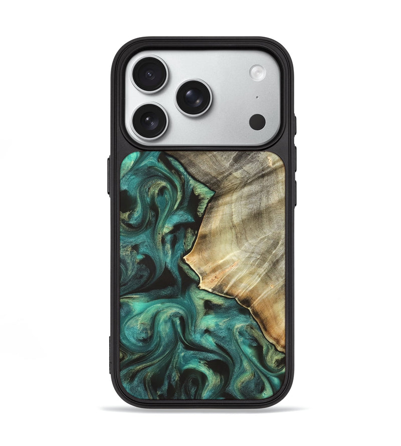 iPhone 18 Pro Wood Phone Case - Kobe (Green, 831940)
