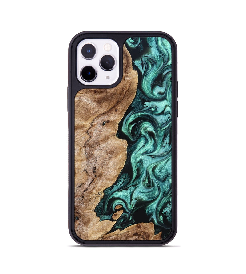 iPhone 11 Pro Wood Phone Case - Kameron (Green, 831943)