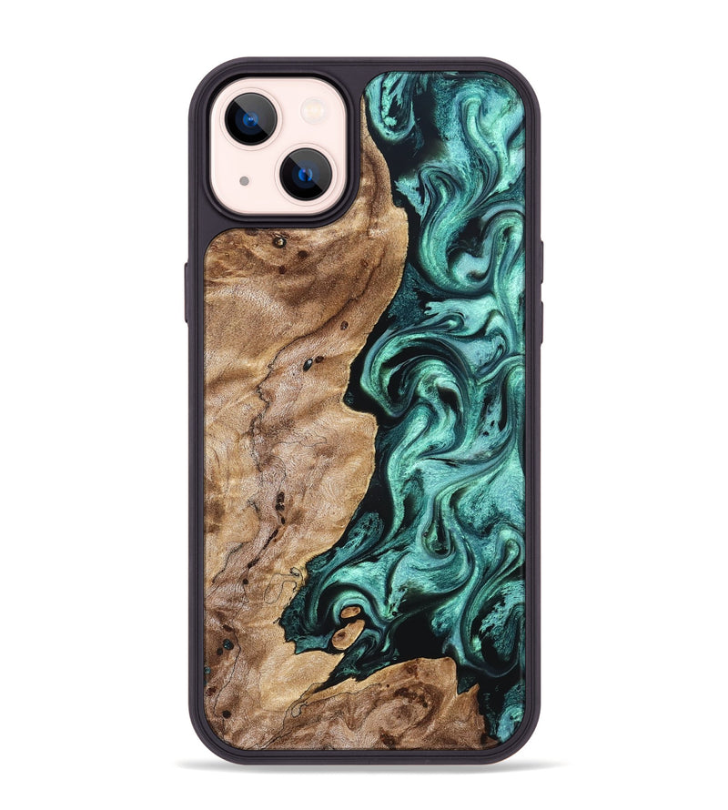 iPhone 14 Plus Wood Phone Case - Kameron (Green, 831943)