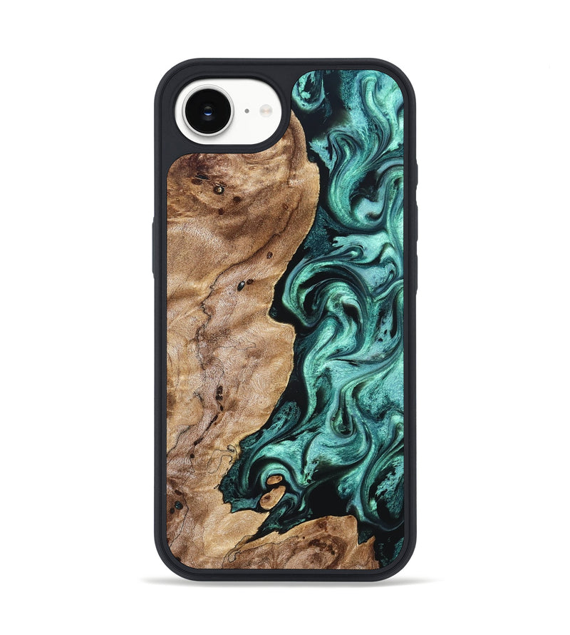 iPhone 17e Wood Phone Case - Kameron (Green, 831943)