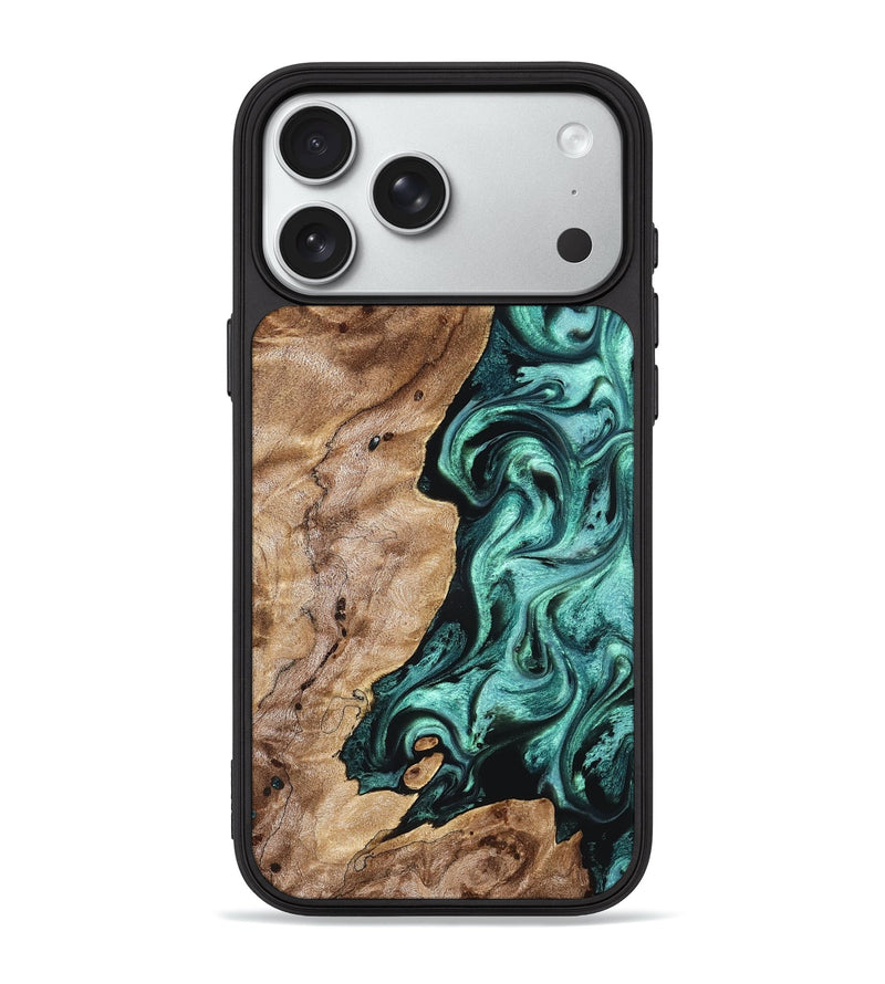 iPhone 18 Pro Max Wood Phone Case - Kameron (Green, 831943)