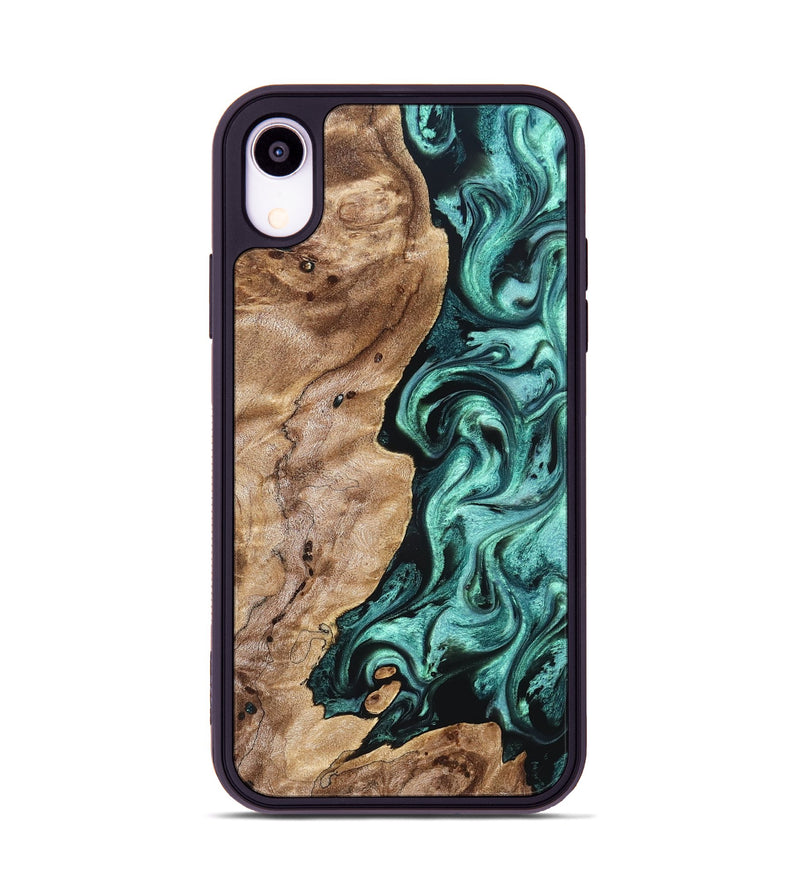 iPhone Xr Wood Phone Case - Kameron (Green, 831943)