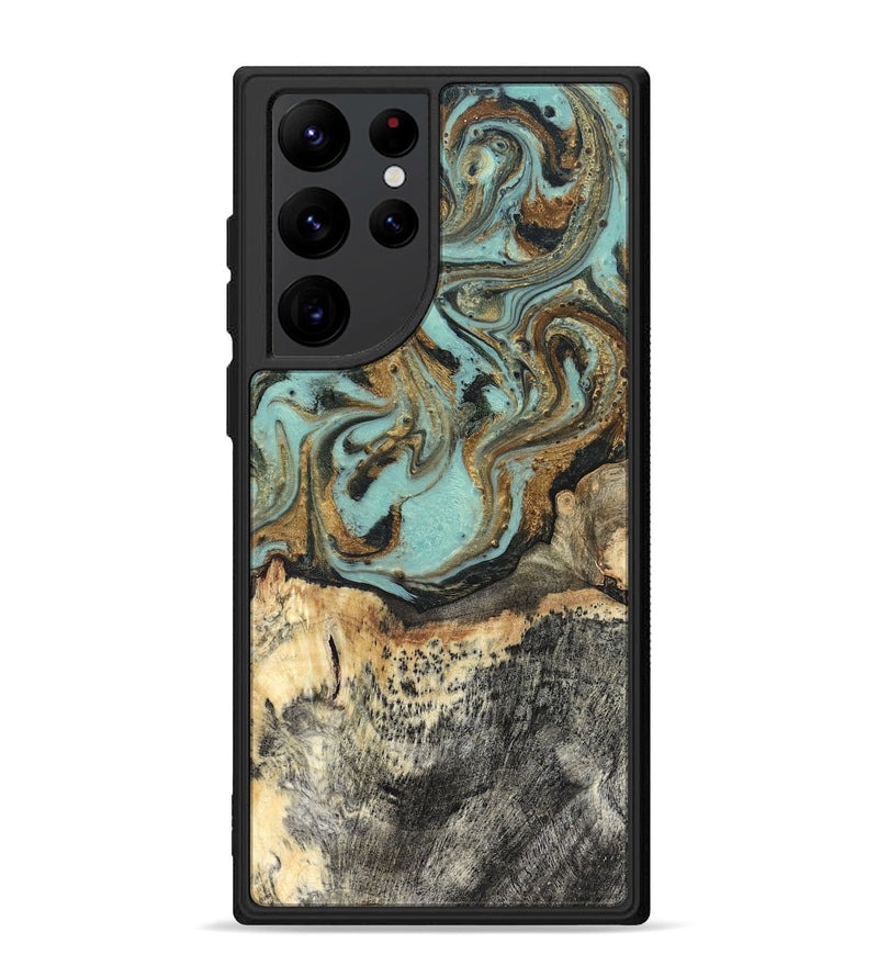 Galaxy S22 Ultra Wood Phone Case - Hedwig (Green, 831944)