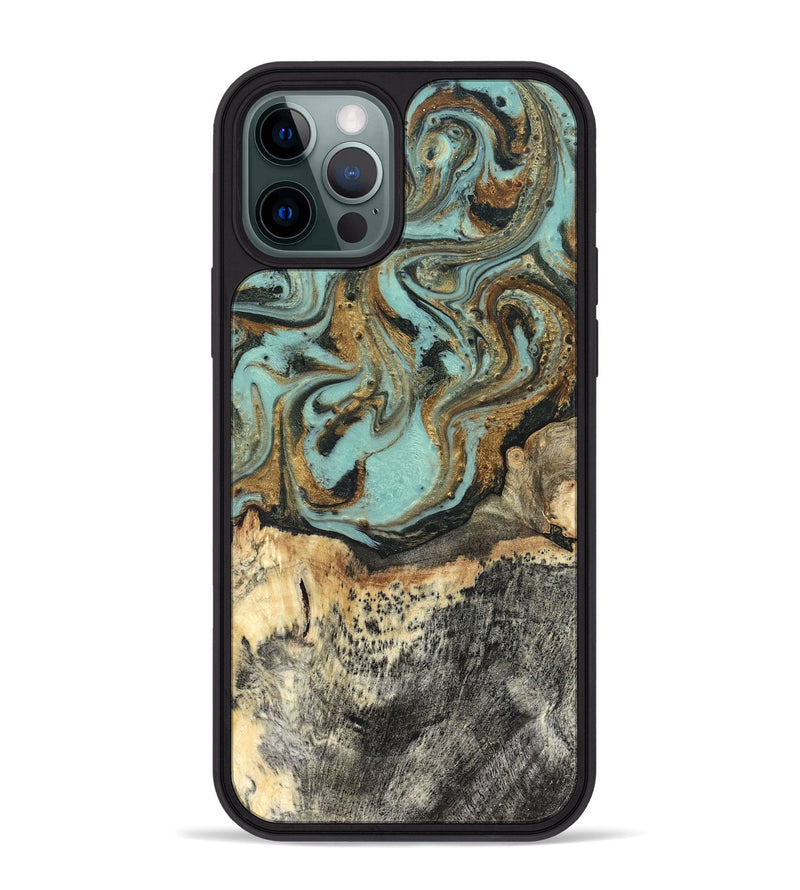 iPhone 12 Pro Max Wood Phone Case - Hedwig (Green, 831944)