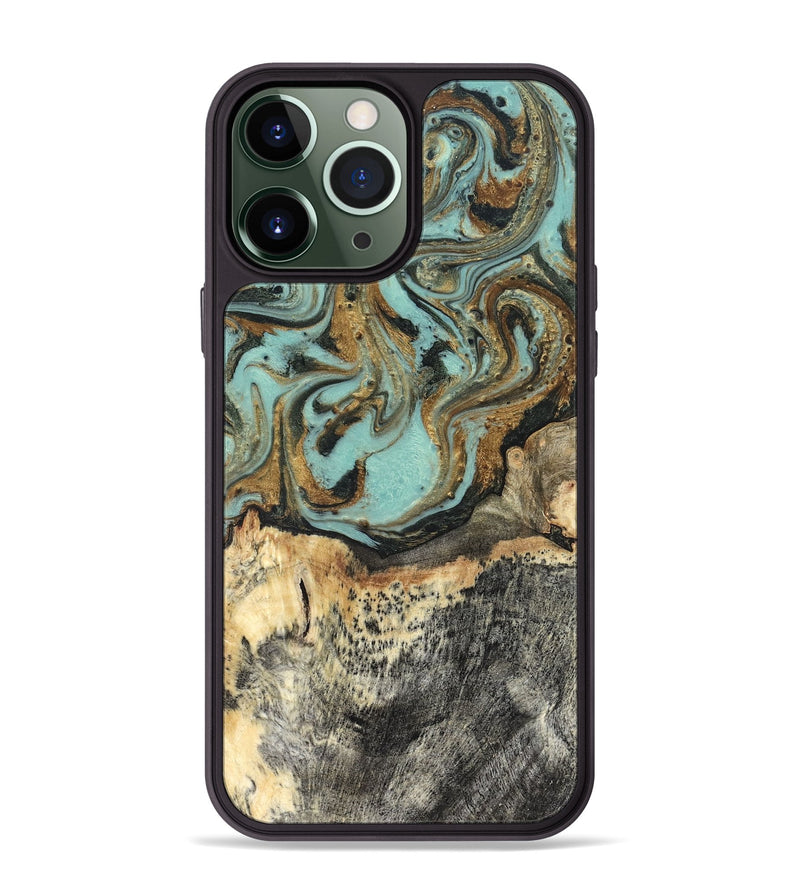 iPhone 13 Pro Max Wood Phone Case - Hedwig (Green, 831944)