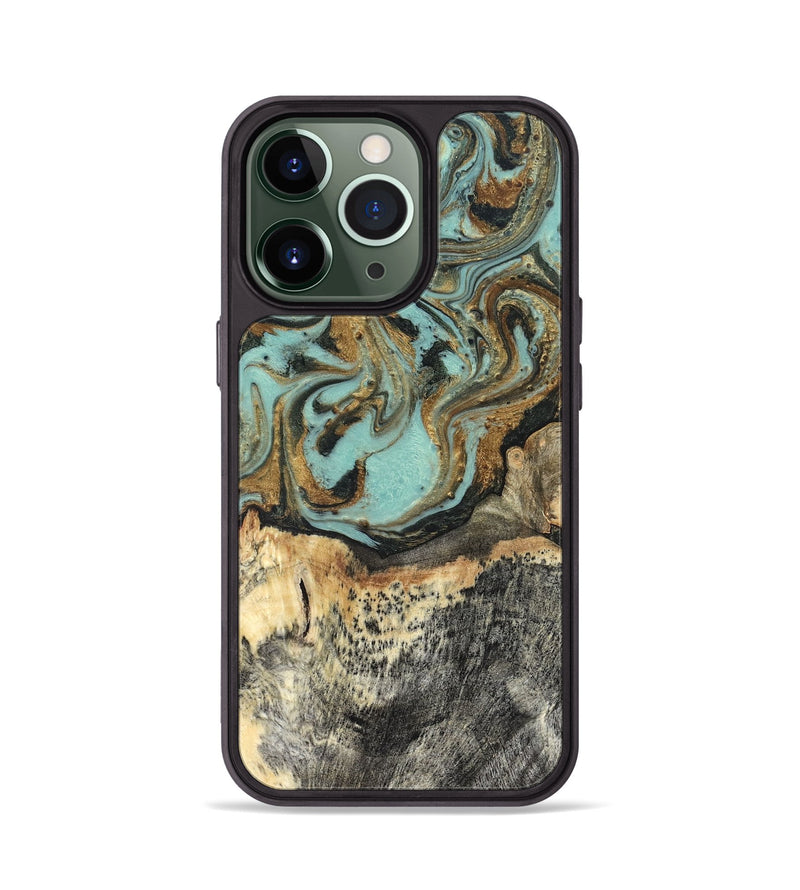iPhone 13 Pro Wood Phone Case - Hedwig (Green, 831944)