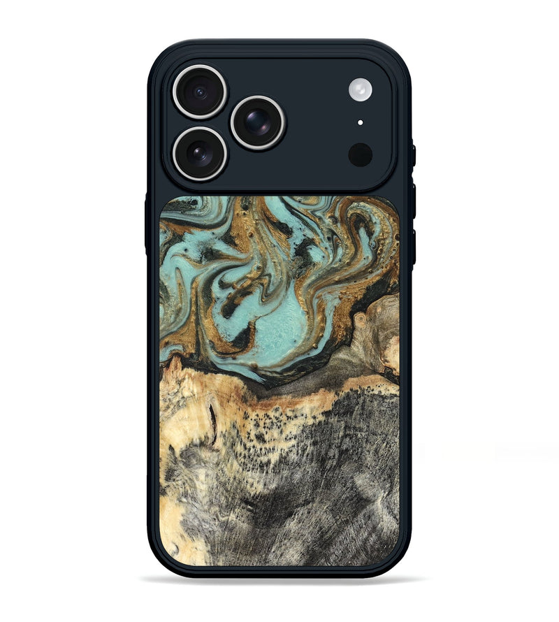 iPhone 17 Pro Max Wood Phone Case - Hedwig (Green, 831944)