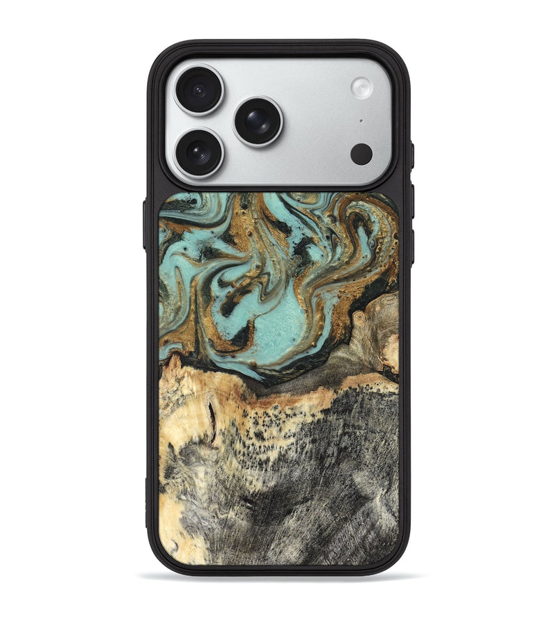 iPhone 18 Pro Max Wood Phone Case - Hedwig (Green, 831944)