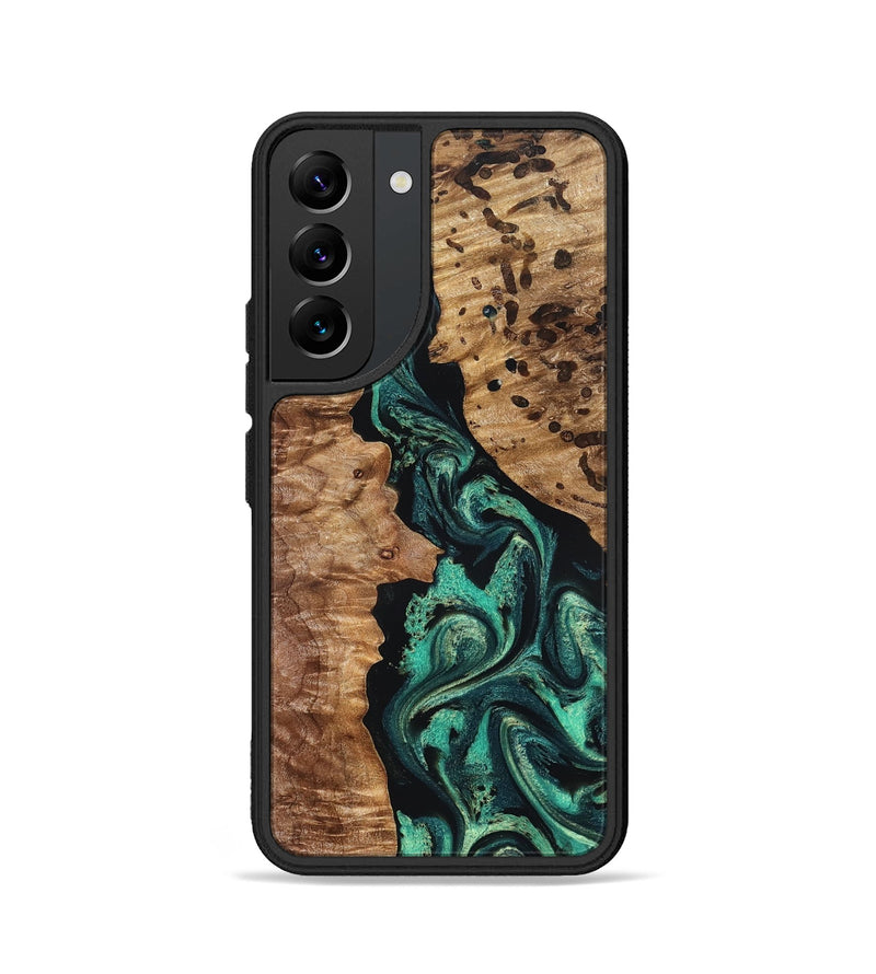 Galaxy S22 Wood Phone Case - Darwin (Green, 831945)