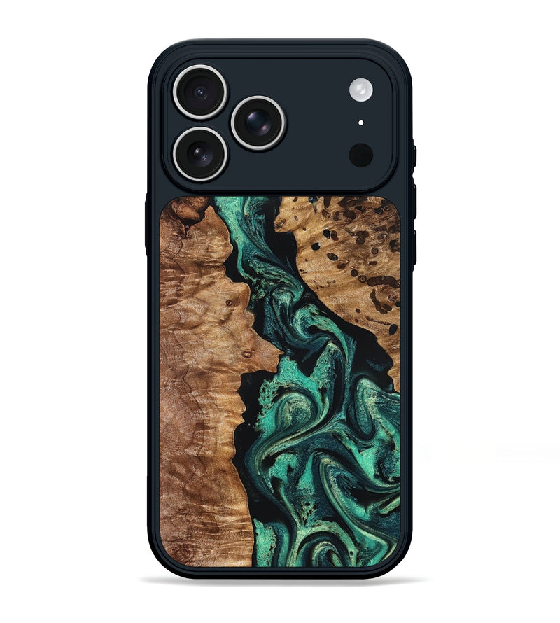 iPhone 17 Pro Max Wood Phone Case - Darwin (Green, 831945)