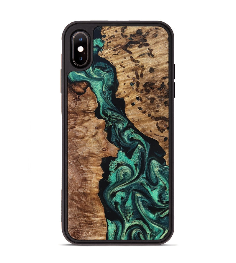iPhone Xs Max Wood Phone Case - Darwin (Green, 831945)