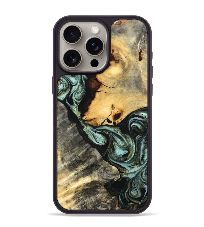 iPhone 15 Pro Max Wood Phone Case - Forest (Green, 831946)