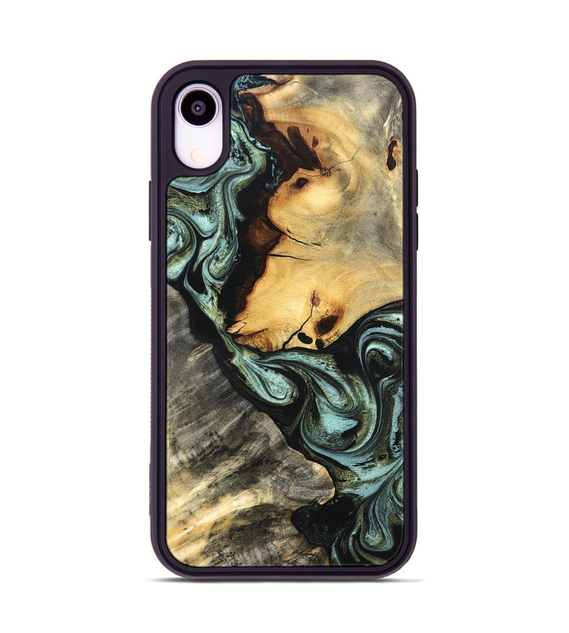 iPhone Xr Wood Phone Case - Forest (Green, 831946)