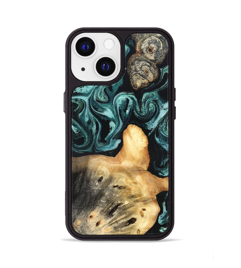 iPhone 13 Wood Phone Case - Killian (Green, 831947)