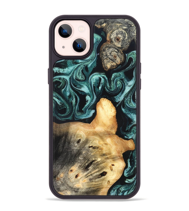 iPhone 14 Plus Wood Phone Case - Killian (Green, 831947)