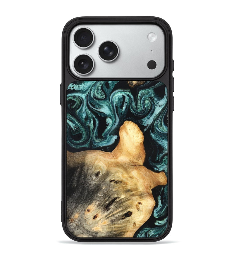 iPhone 18 Pro Max Wood Phone Case - Killian (Green, 831947)