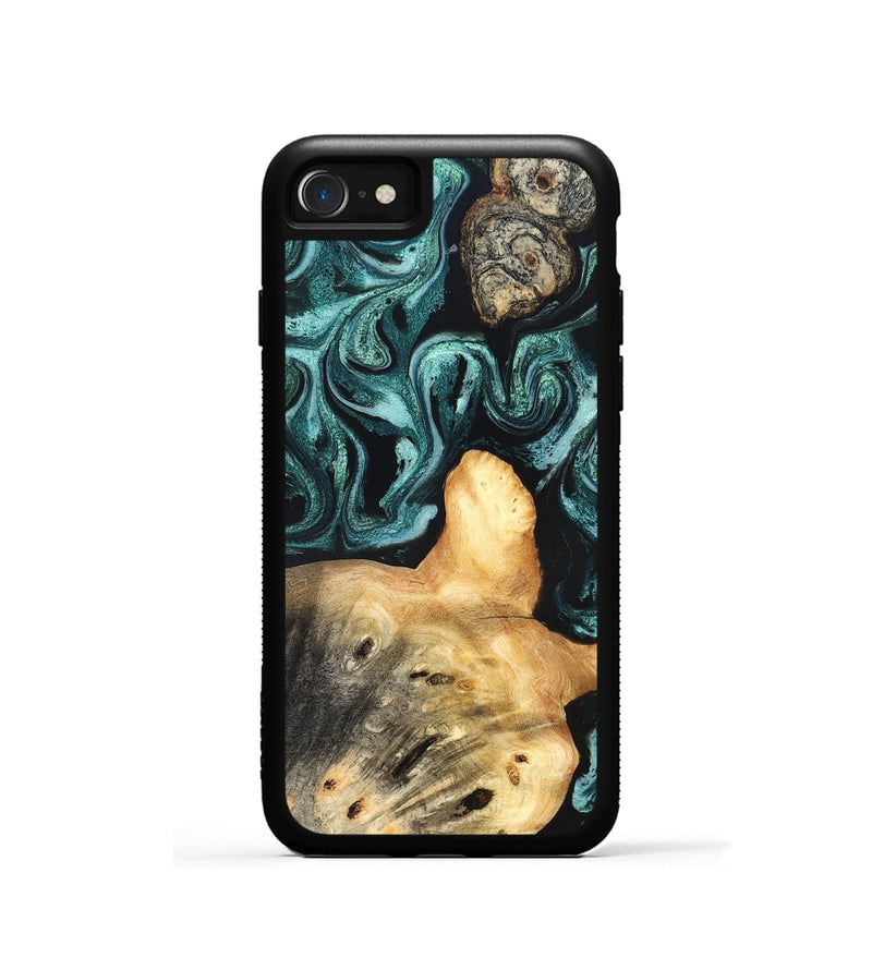 iPhone SE Wood Phone Case - Killian (Green, 831947)