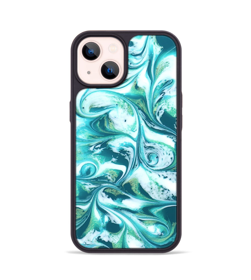 iPhone 14 ResinArt Phone Case - Lynsey (Green, 831948)