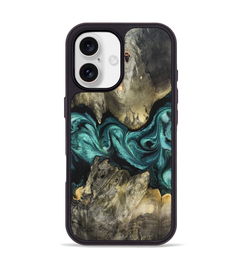 iPhone 17 Wood Phone Case - Kaylah (Green, 831949)