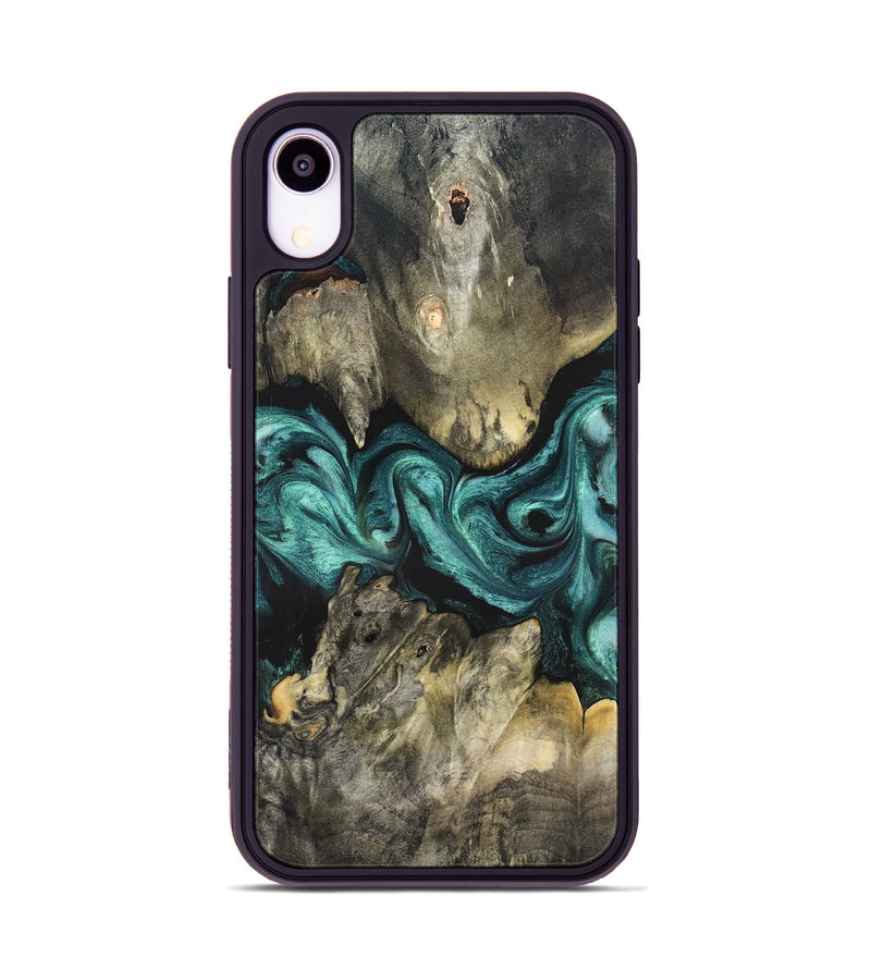 iPhone Xr Wood Phone Case - Kaylah (Green, 831949)