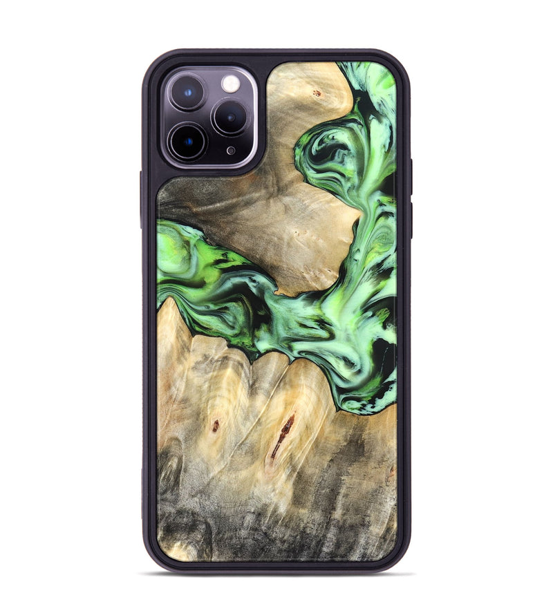 iPhone 11 Pro Max Wood Phone Case - Evelyn (Green, 831950)