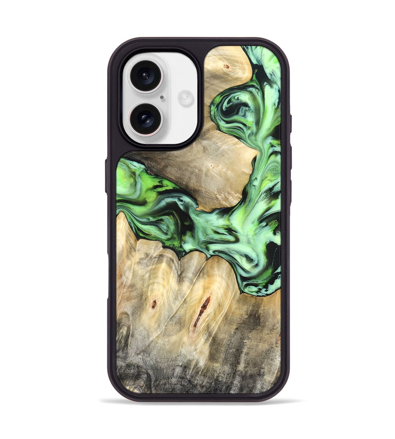 iPhone 17 Wood Phone Case - Evelyn (Green, 831950)