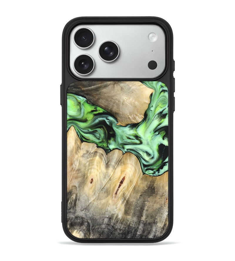 iPhone 18 Pro Max Wood Phone Case - Evelyn (Green, 831950)