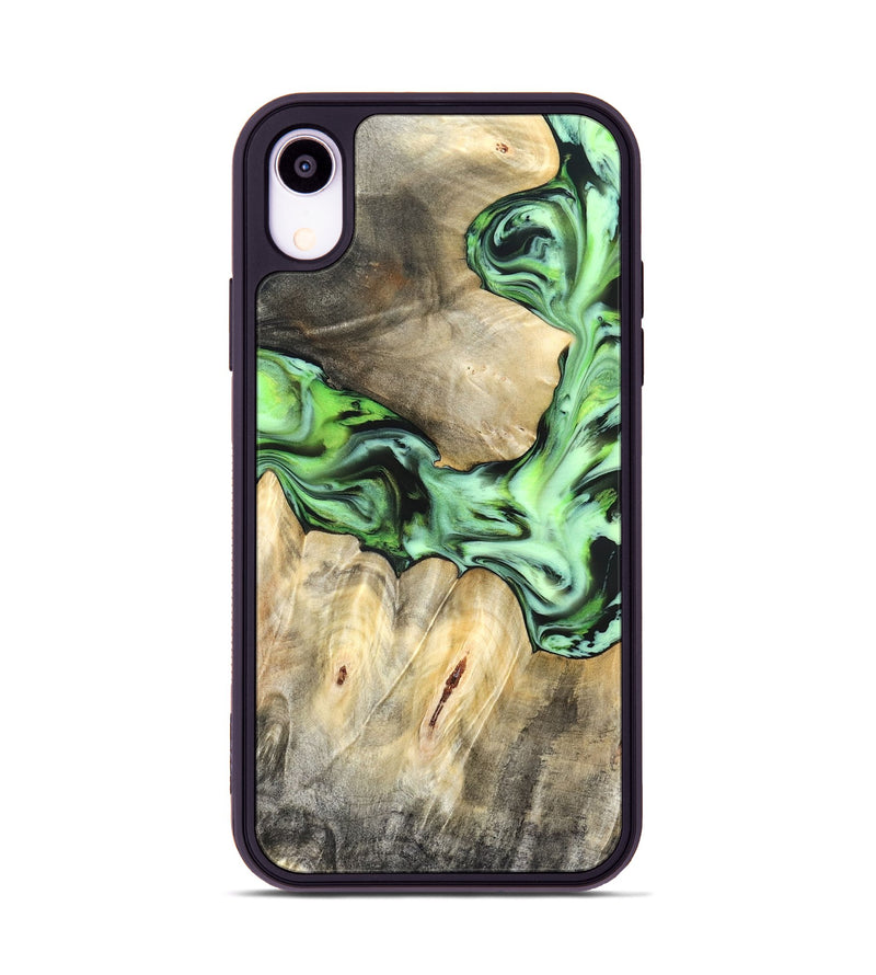 iPhone Xr Wood Phone Case - Evelyn (Green, 831950)