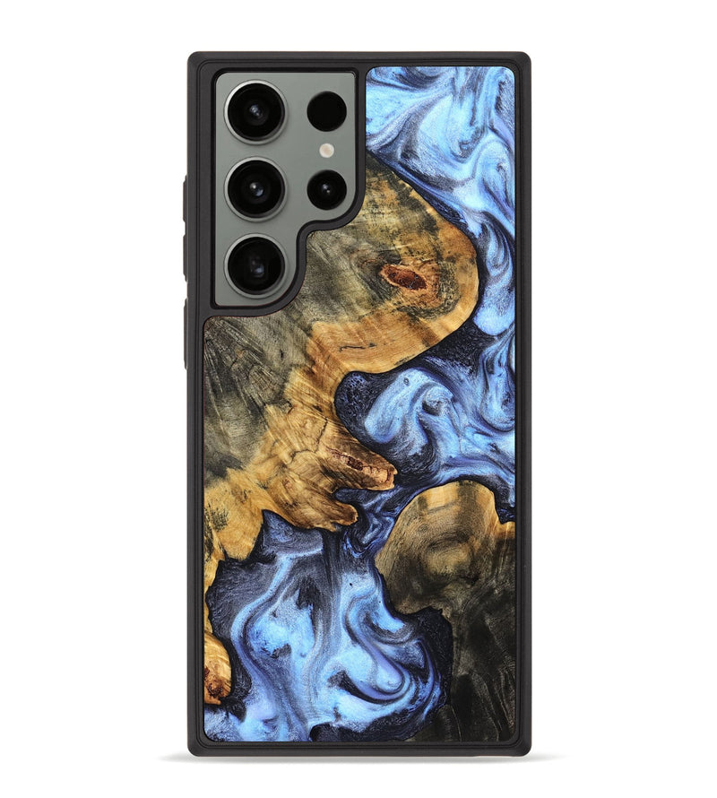 Galaxy S23 Ultra Wood Phone Case - Winnie (Blue, 831951)