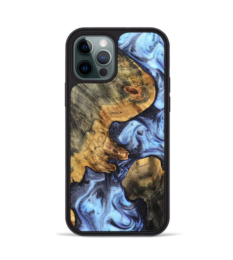 iPhone 12 Pro Wood Phone Case - Winnie (Blue, 831951)